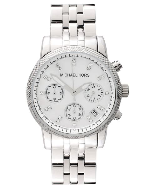 michael kors mk5020 ritz silver ladies bracelet watch|Michael Kors Ritz White Dial Silver Stainless Steel Strap Watch .